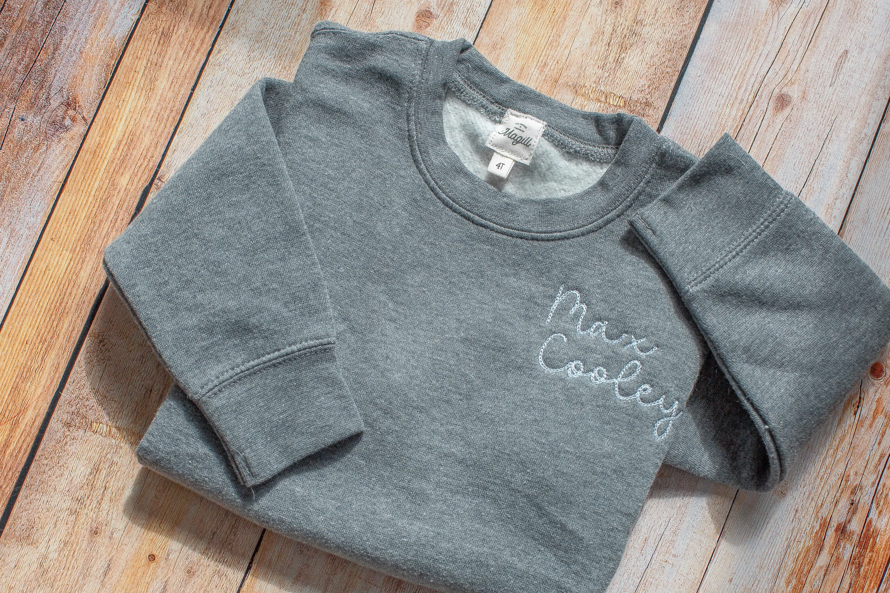 Embroidered Kids Sweatshirt