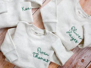 Embroidered Kids Sweatshirt