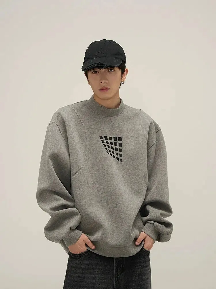 Embroidered Round Neck Sweatshirt