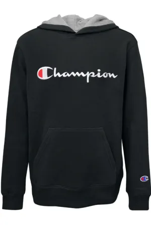 Embroidered Script Hoodie