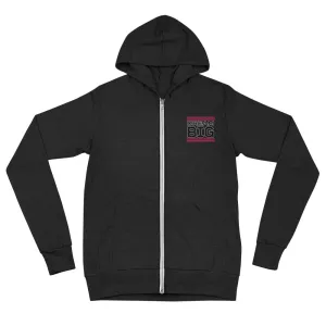 Embroidered Unisex Zip Hoodie