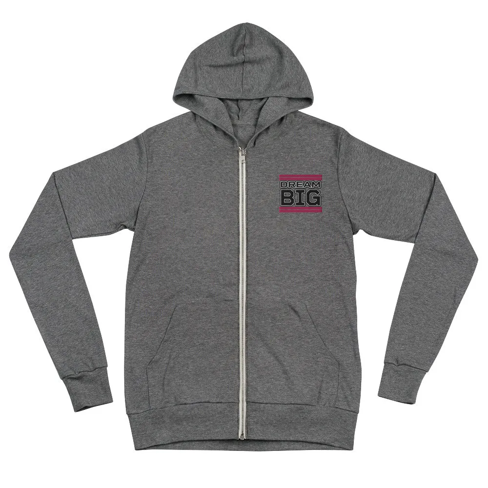 Embroidered Unisex Zip Hoodie