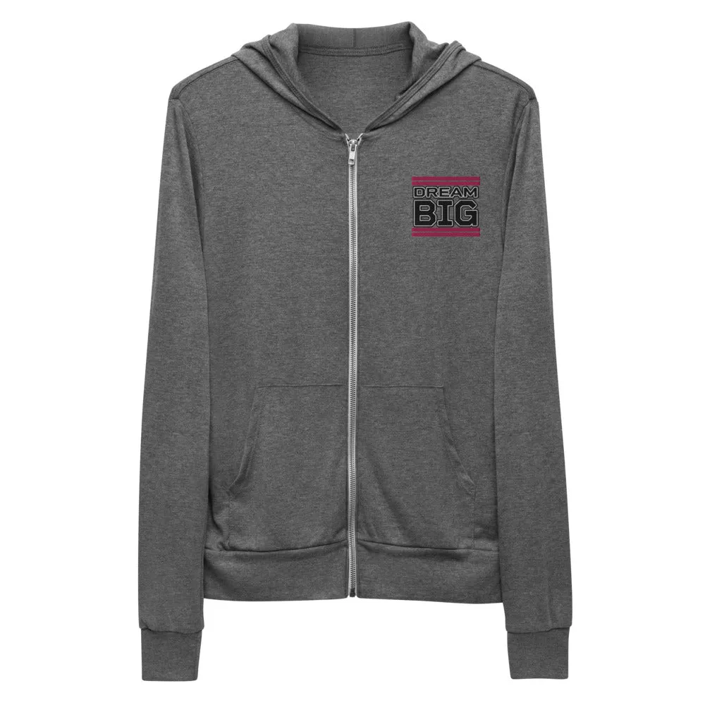 Embroidered Unisex Zip Hoodie