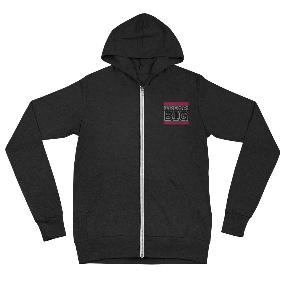 Embroidered Unisex Zip Hoodie