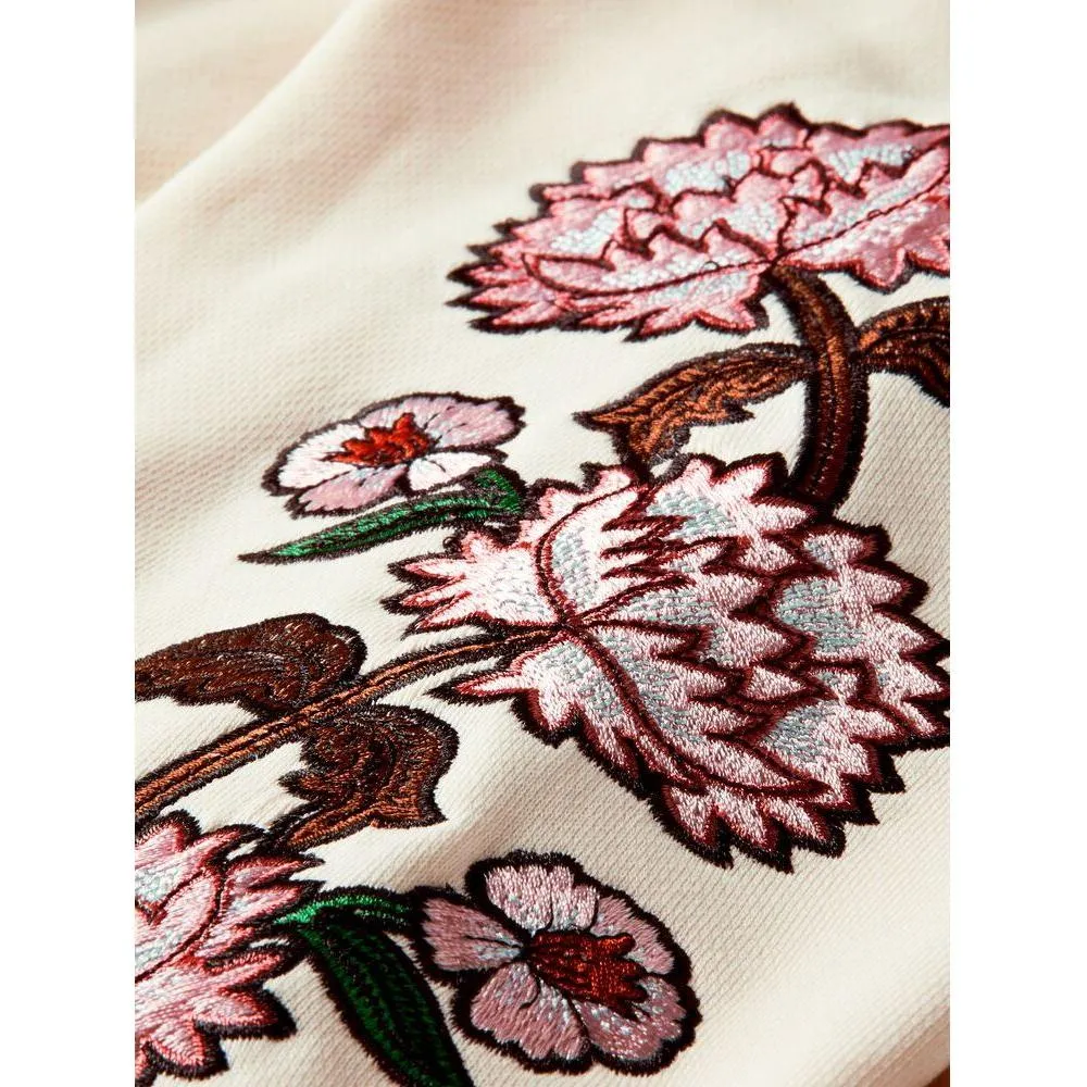 Embroidered Voluminous Sleeve Sweatshirt