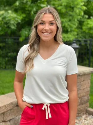 Favorite Basic V-Neck - White