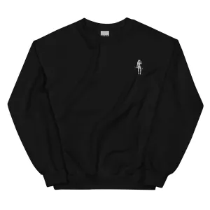 Female Cigar Golfer Embroidered Sweatshirt