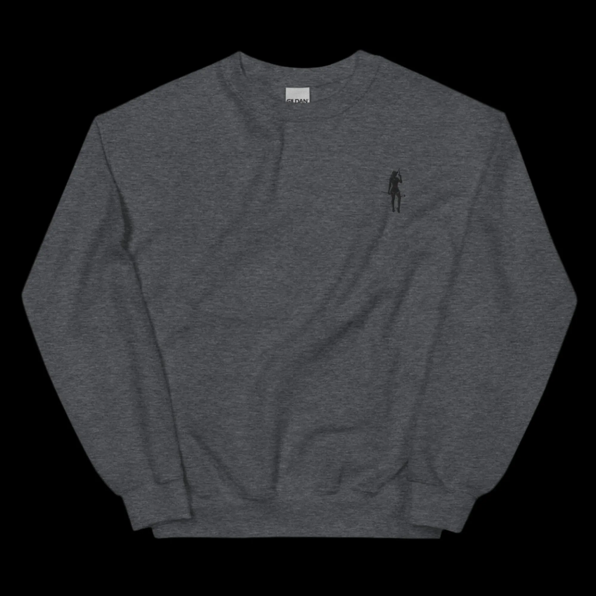 Female Cigar Golfer Embroidered Sweatshirt