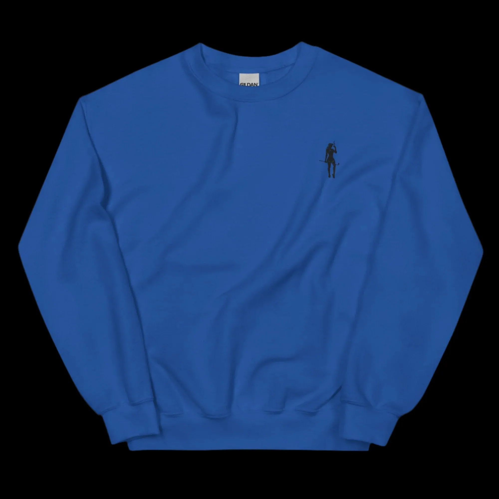 Female Cigar Golfer Embroidered Sweatshirt