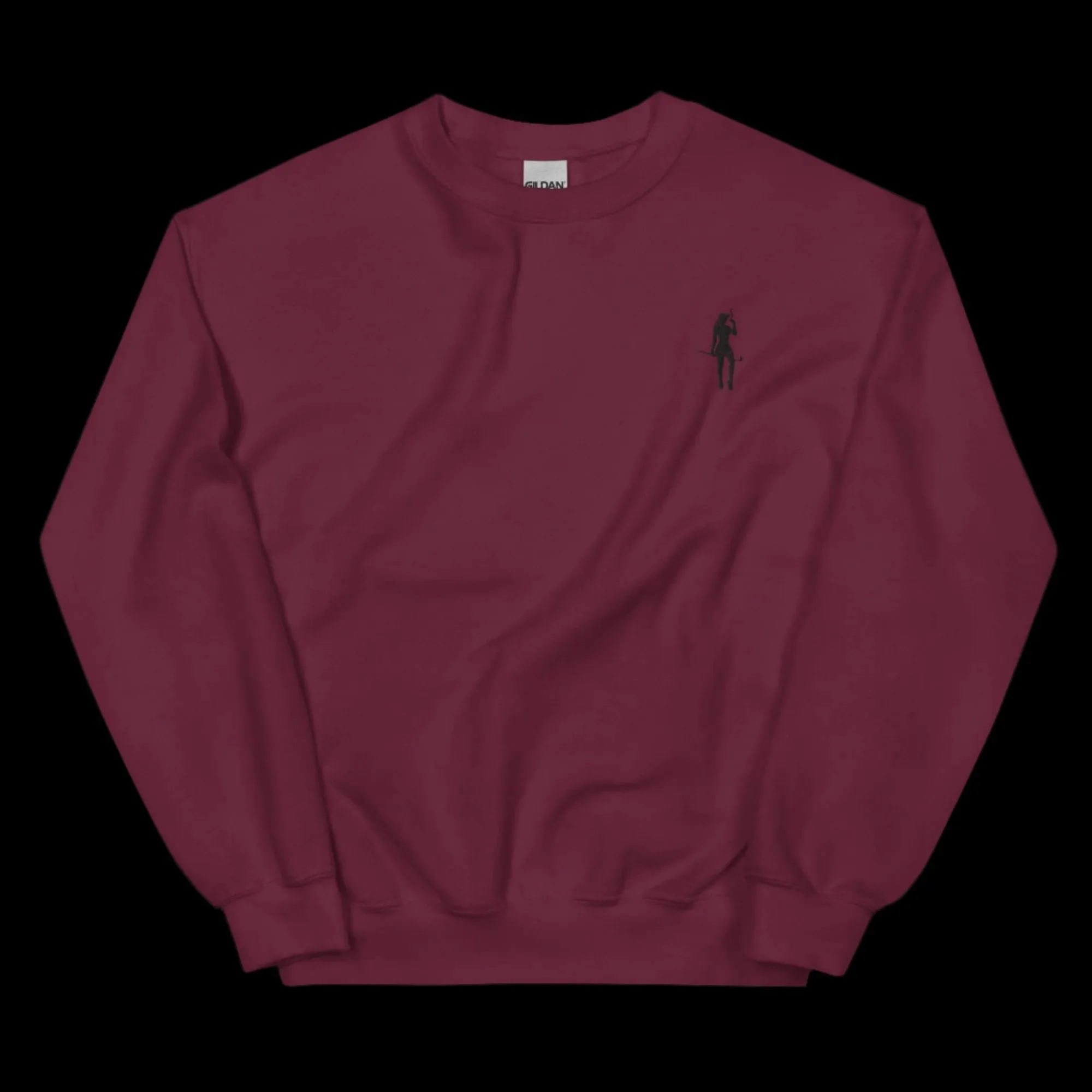 Female Cigar Golfer Embroidered Sweatshirt
