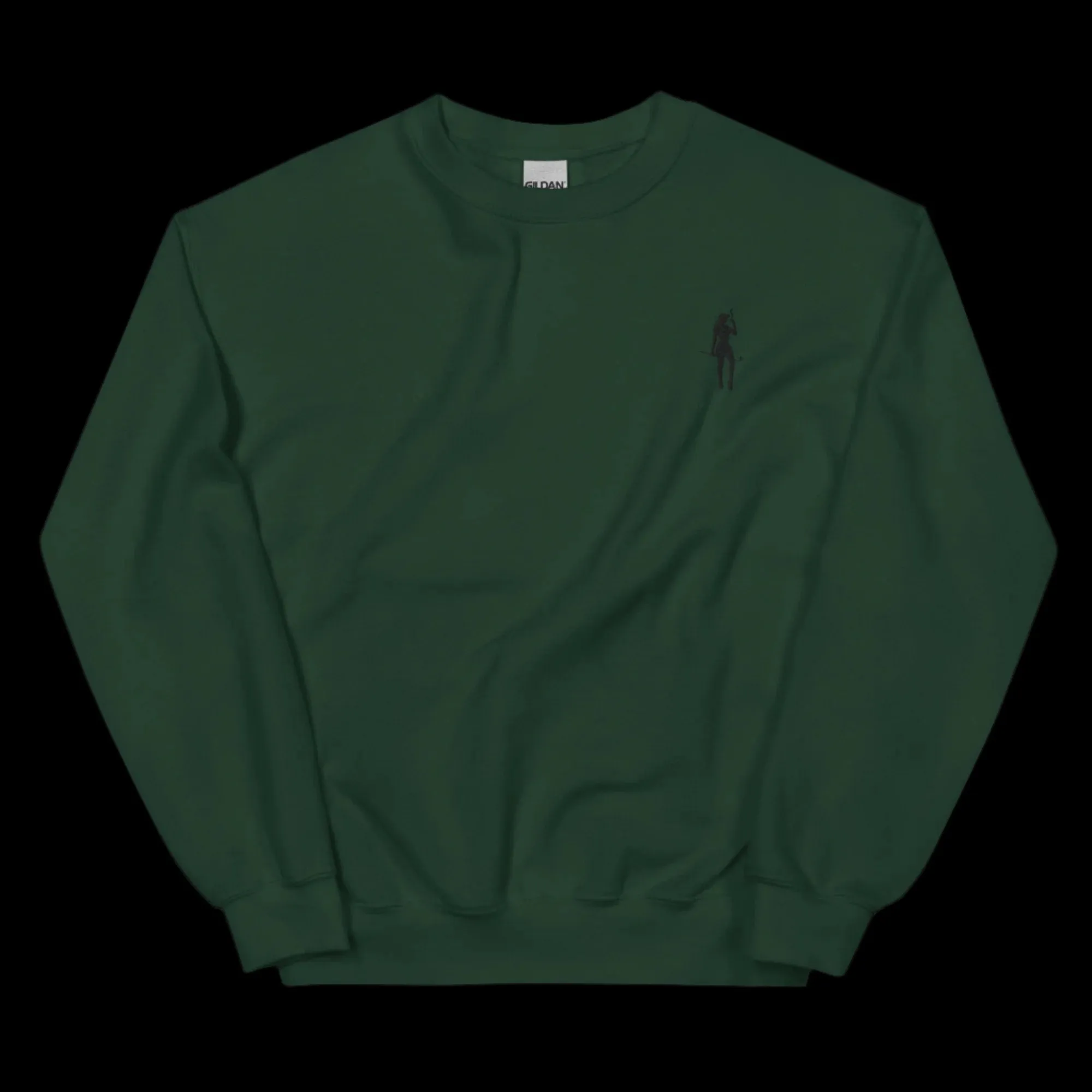 Female Cigar Golfer Embroidered Sweatshirt