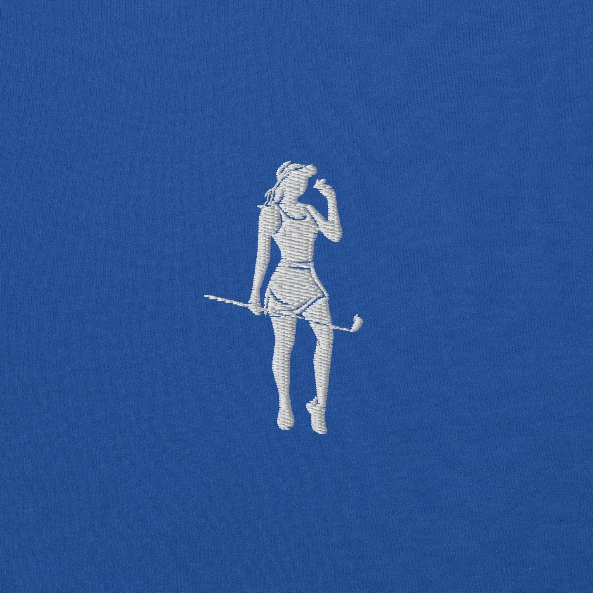 Female Cigar Golfer Embroidered Sweatshirt