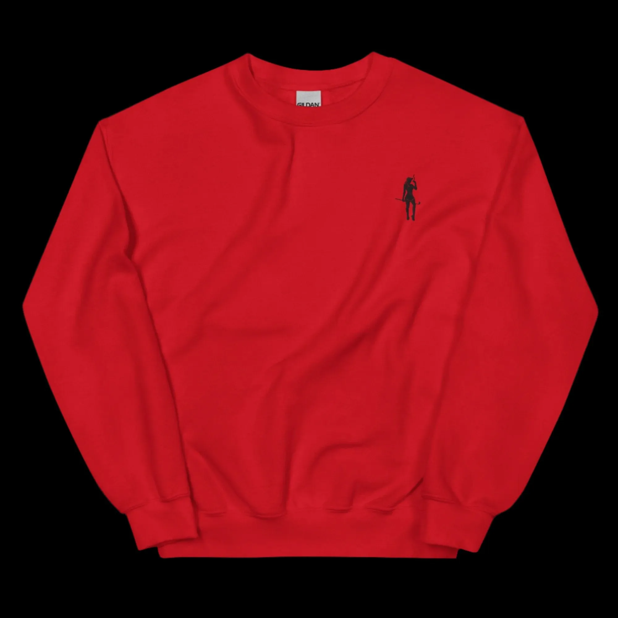 Female Cigar Golfer Embroidered Sweatshirt