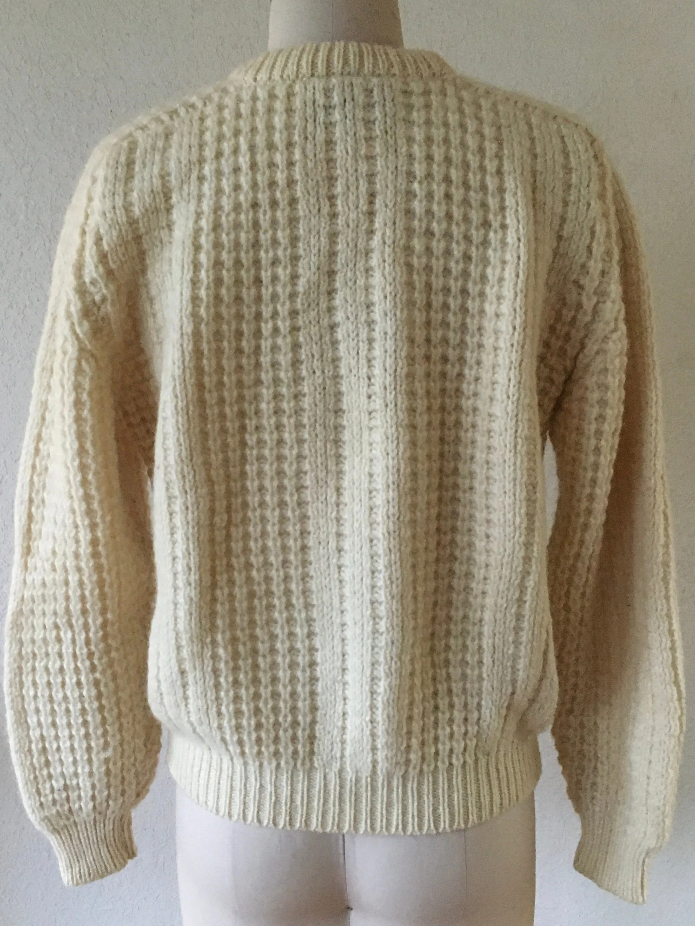 Fisherman’s Sweater in Natural Wool