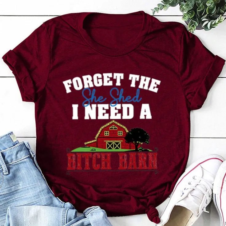 FORGET The She Round Neck T-shirt