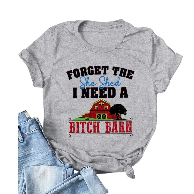 FORGET The She Round Neck T-shirt