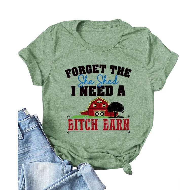 FORGET The She Round Neck T-shirt