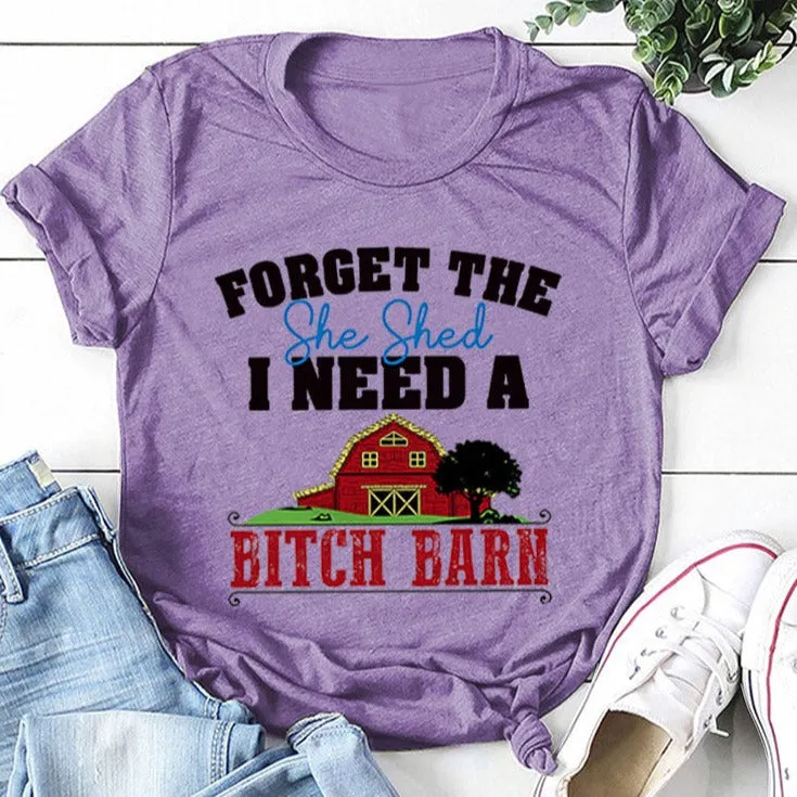 FORGET The She Round Neck T-shirt