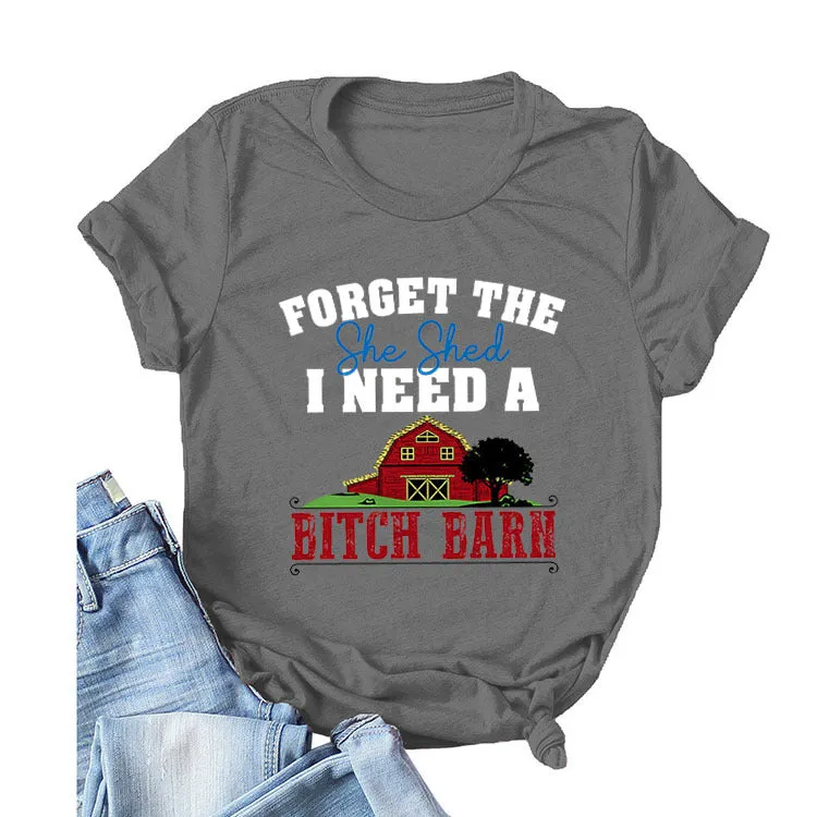 FORGET The She Round Neck T-shirt