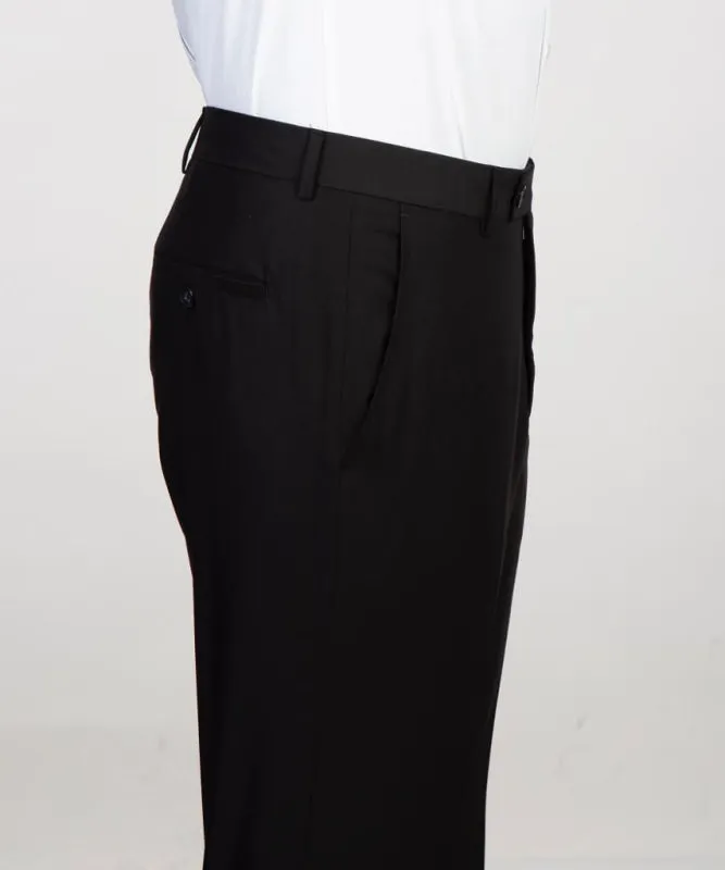 Formal Black Notched Lapel Two Pieces Prom Suits Slim Fit One Button Blazers Pants Wedding Party Wear Prom