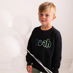 Funky Name Embroidered Sweater