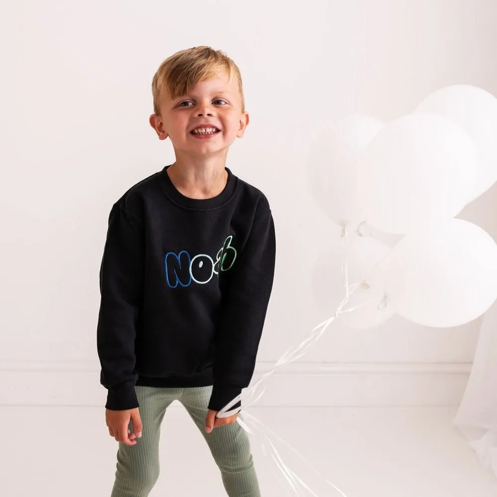 Funky Name Embroidered Sweater