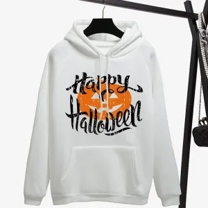 Graphic Hoodies Happy Halloween and pumpkin
