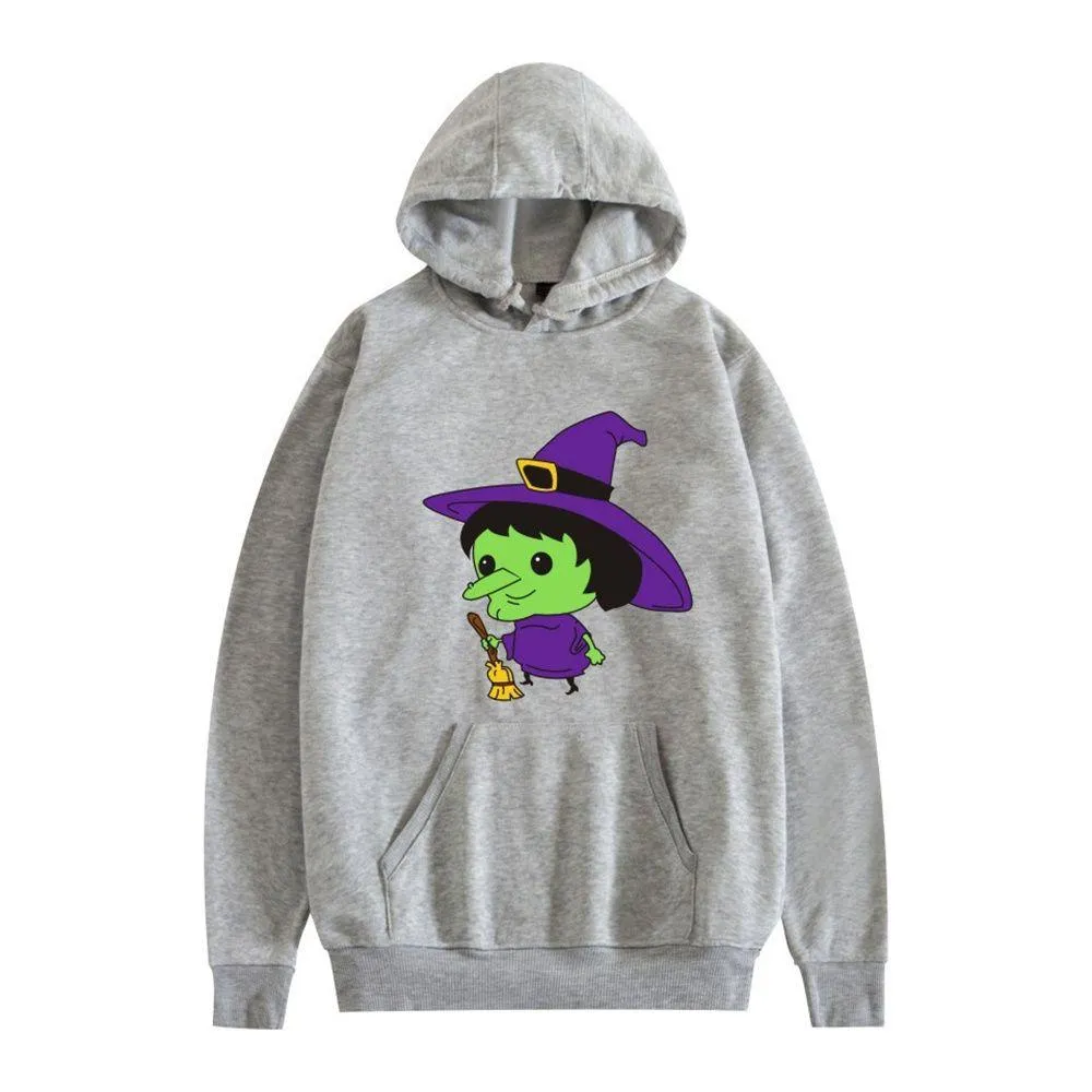Graphic Hoodies Witch & Broom