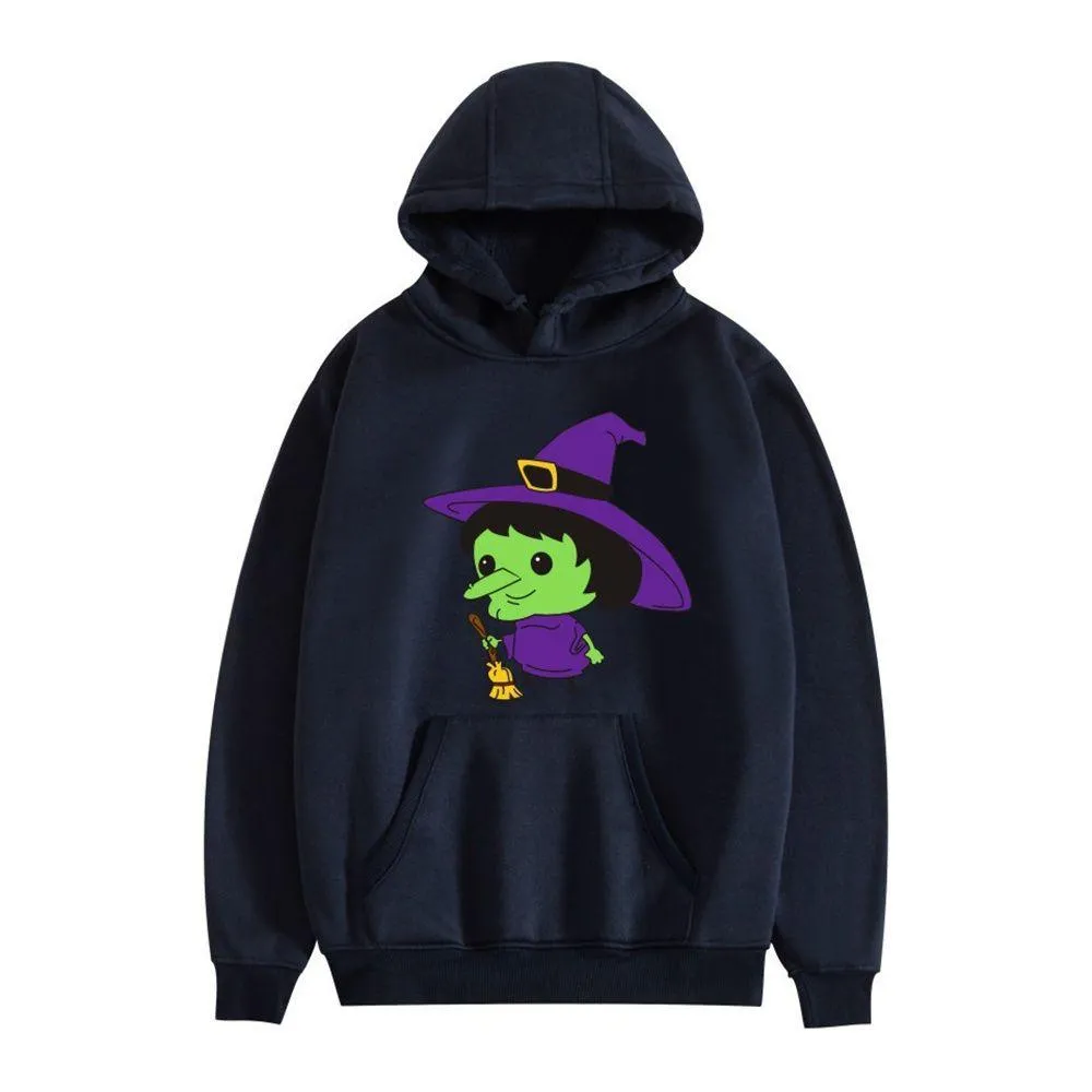 Graphic Hoodies Witch & Broom