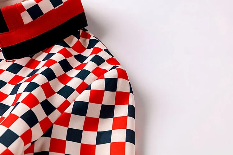 Harper Collins Retro Runway Plaid Office Suit