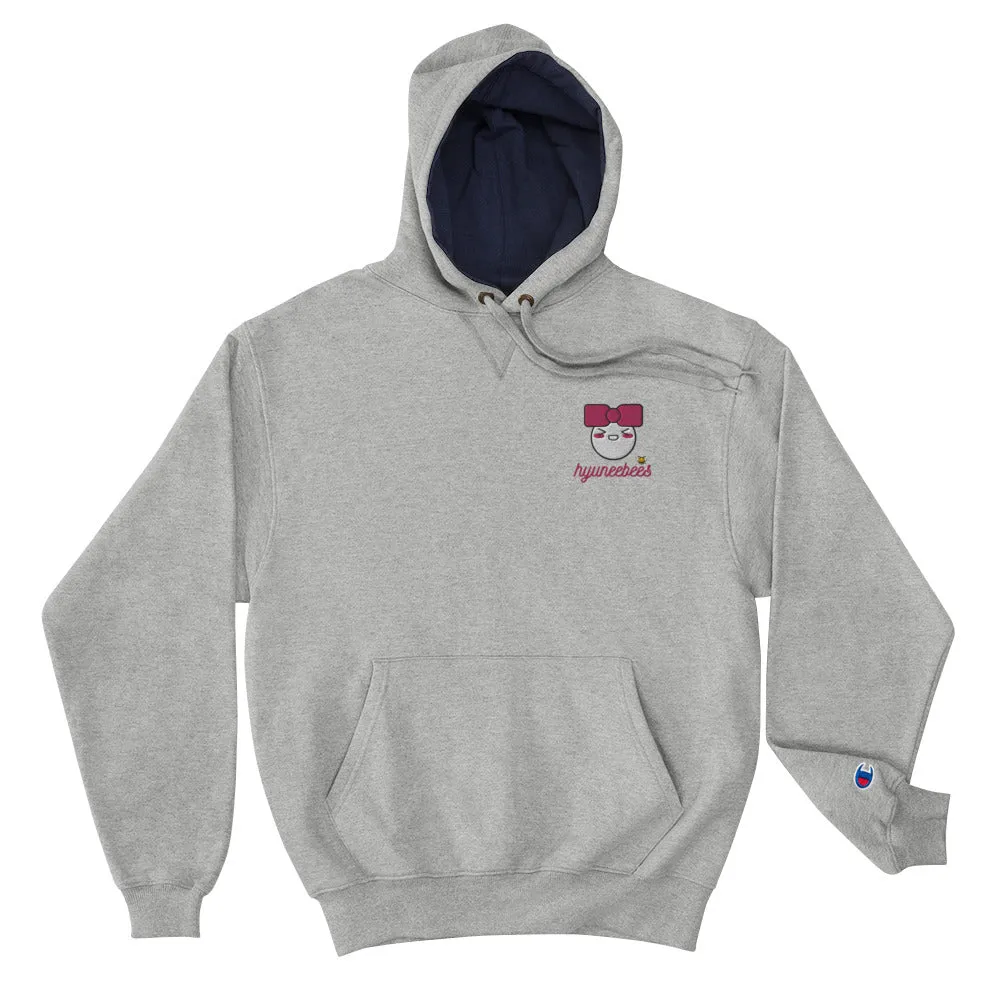 hyunee x champion hoodie