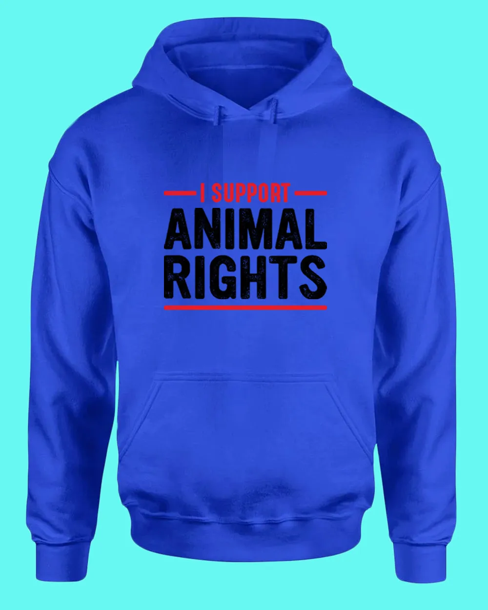 I support Animal Rights Hoodie, vegetarian Hoodie