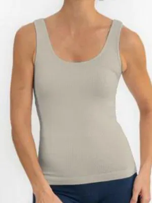 Jenna Sand Ribbed Reversible Tank