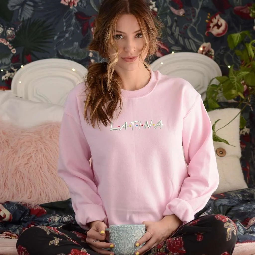 Latina Embroidered Unisex Oversized Sweatshirt