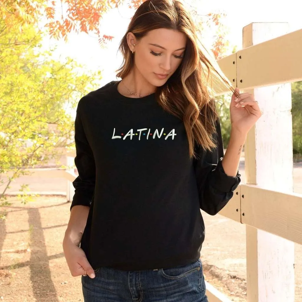 Latina Embroidered Unisex Oversized Sweatshirt