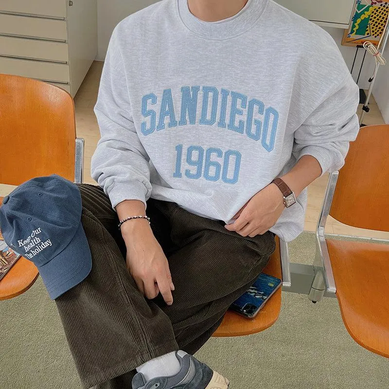 Letter Embroidered Sweater