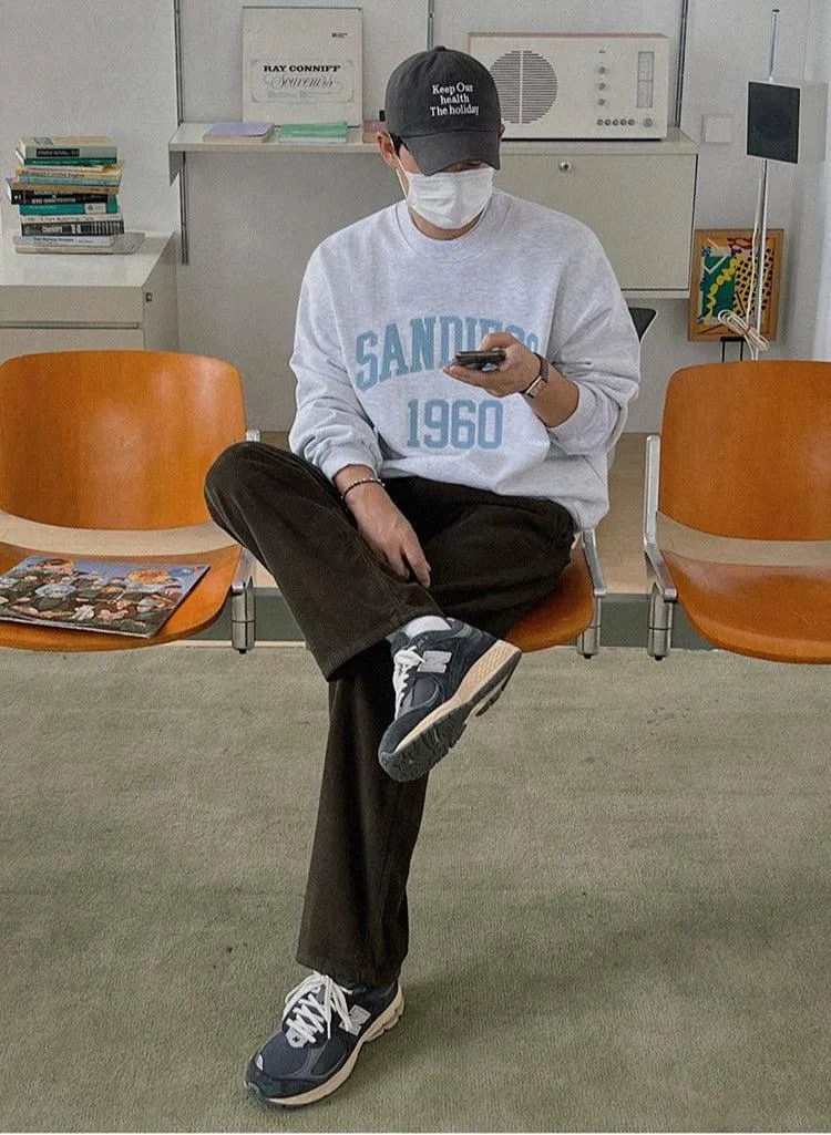 Letter Embroidered Sweater