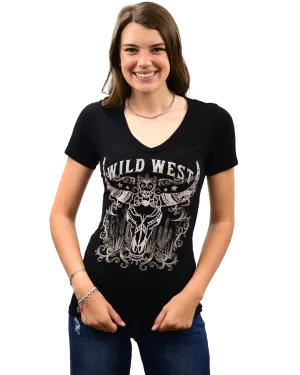 Liberty Wear Collection Tops: Wild West Steer