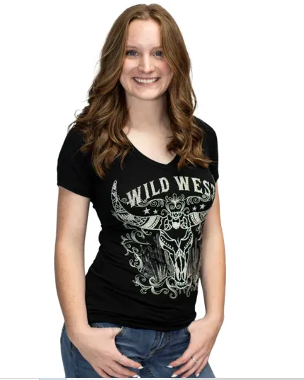 Liberty Wear Collection Tops: Wild West Steer