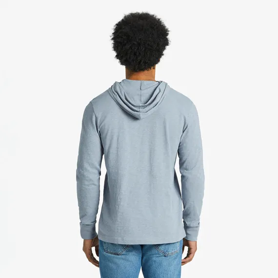 Life is Good Men's Fishscape Textured Slub Hoodie
