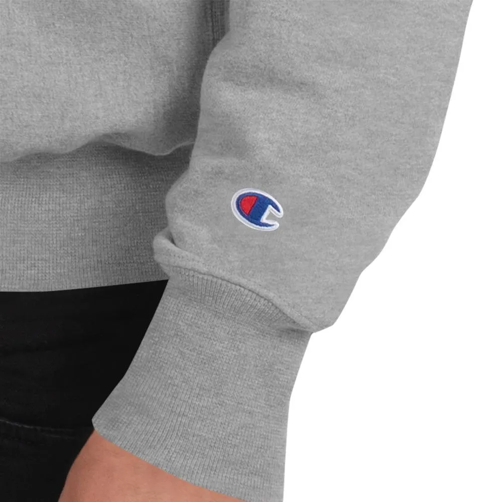 Love Honor Obey Zaddy Champion Sweatshirt - Black on White on Black