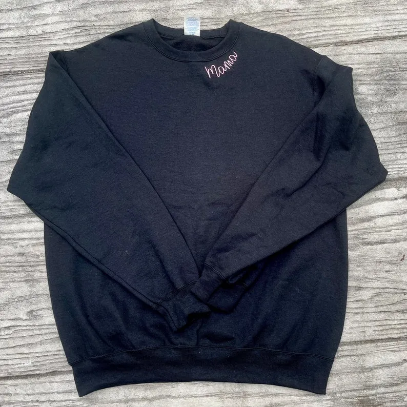 Mama embroidered crewneck sweatshirt