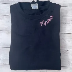 Mama embroidered crewneck sweatshirt