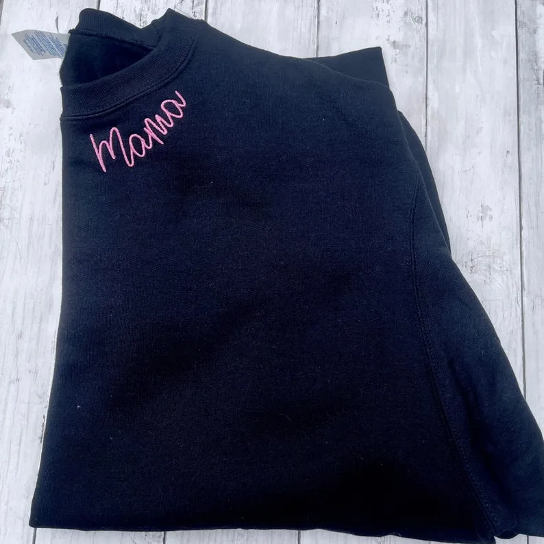 Mama embroidered crewneck sweatshirt