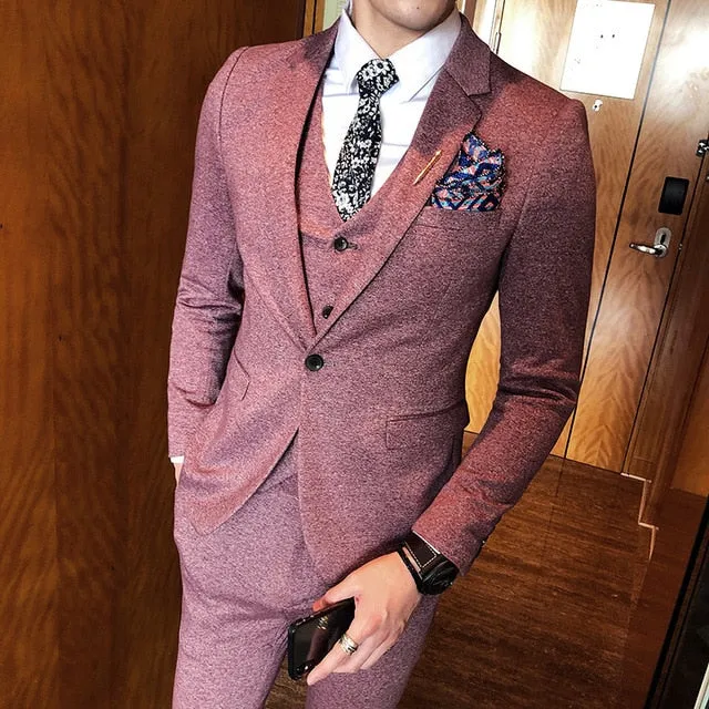 Men's Elegant Fashion Suit Up To 3XL
