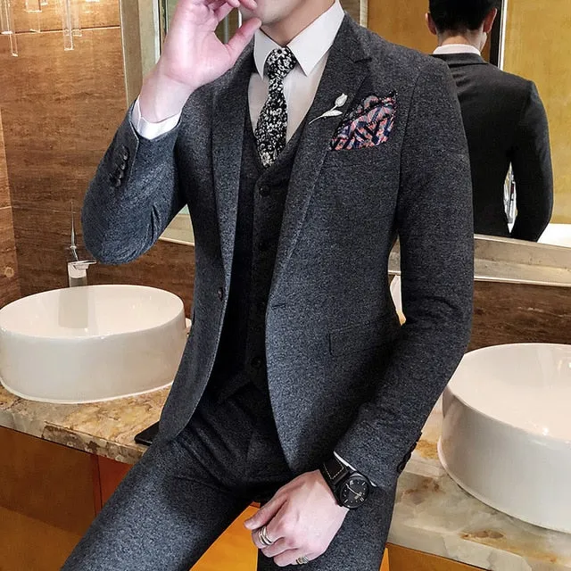 Men's Elegant Fashion Suit Up To 3XL