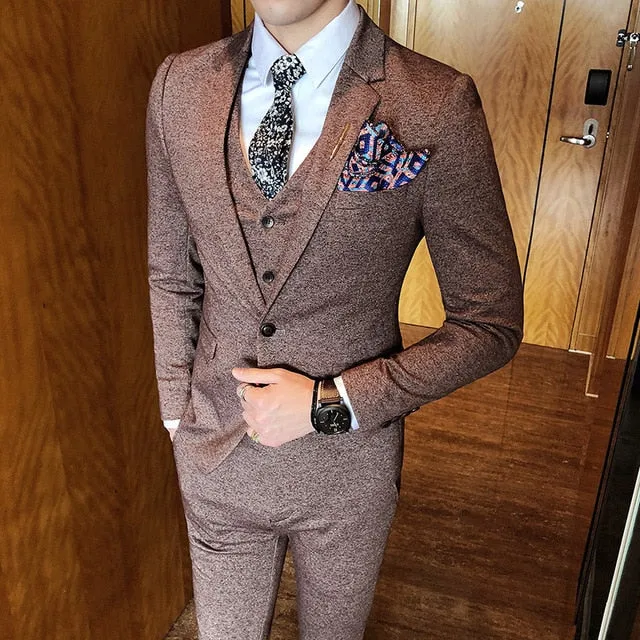 Men's Elegant Fashion Suit Up To 3XL