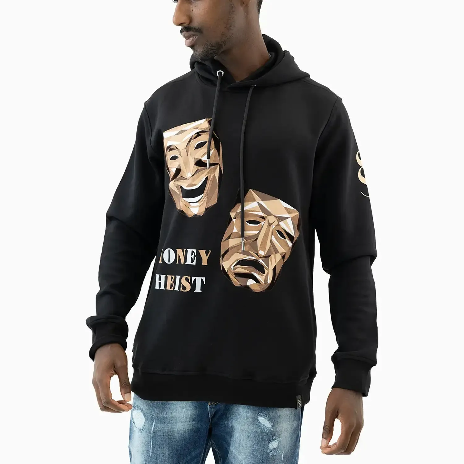 Men's Money Heist Graphic Pull Over Hoodie