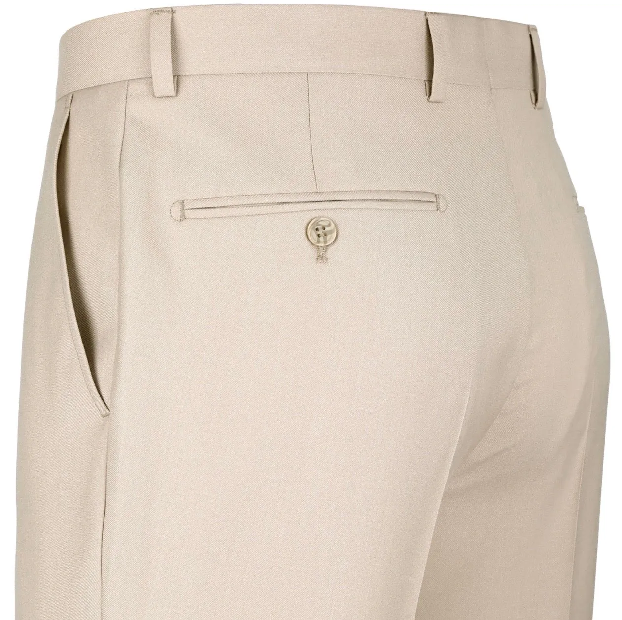 Men's Renoir Two Piece Beige Slim Fit Suit