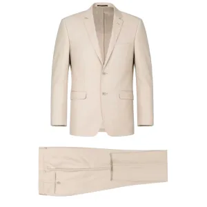Men's Renoir Two Piece Beige Slim Fit Suit